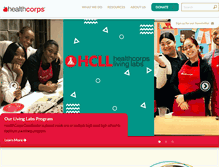 Tablet Screenshot of healthcorps.org